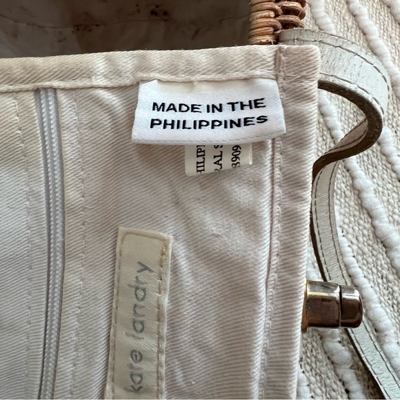 Kate Landry 100% Natural Straw Handbag - Picture 7 of 8